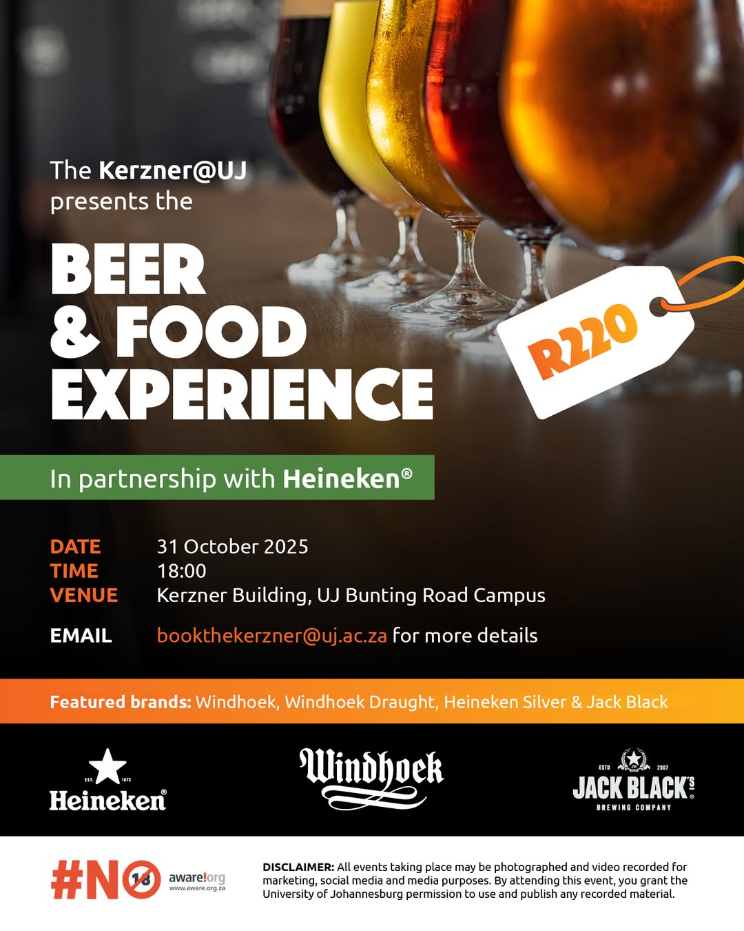 Beer & Food Experience at The Kerzner@UJ